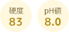 硬度25 pH値8.3